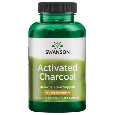 Swanson Activated Charcoal 260mg | healthy.co.nz