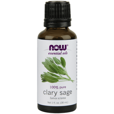 Now Clary Sage Essential Oil (Salvia Sclarea), 100% Pure