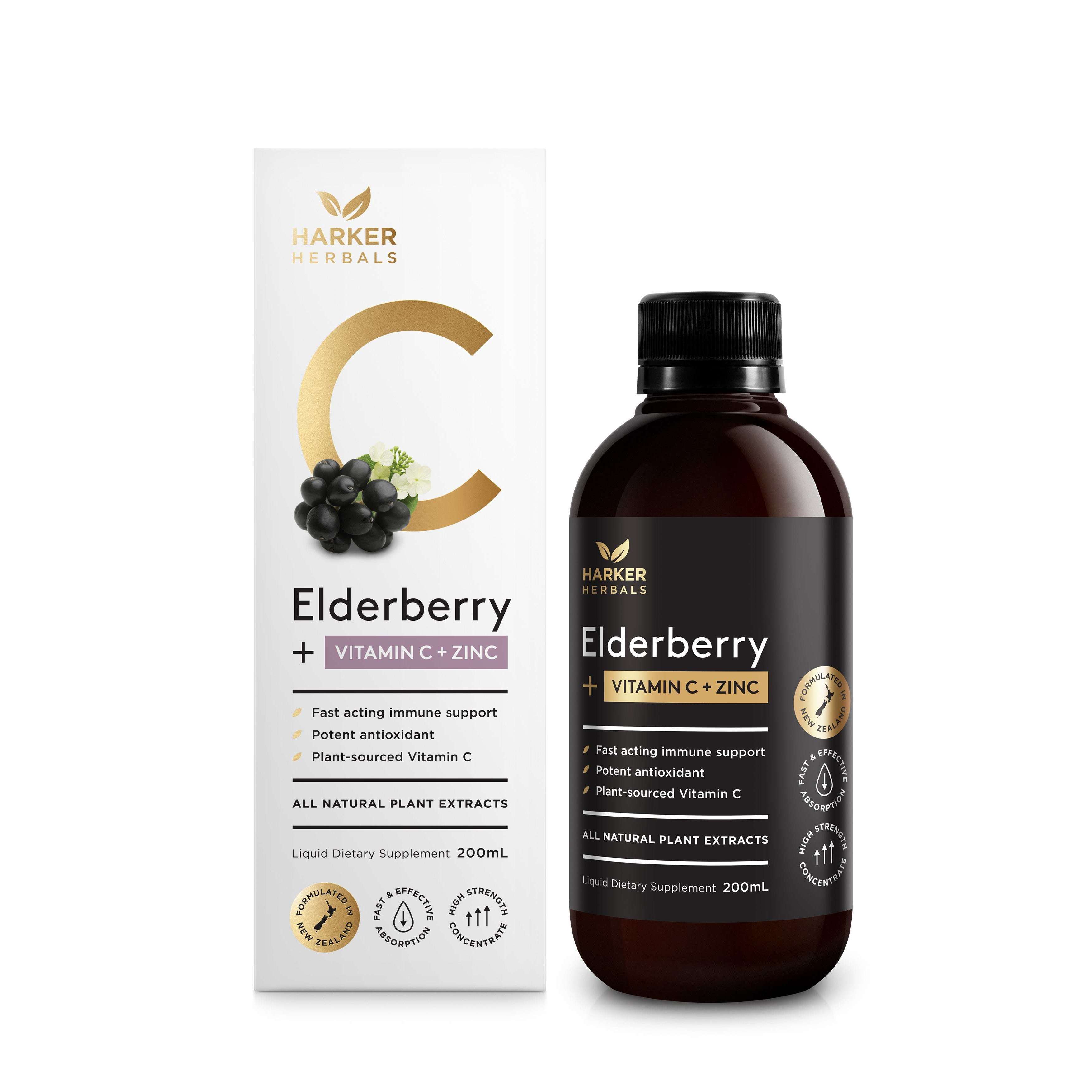 Elderberry, Vitamin C and Zinc
