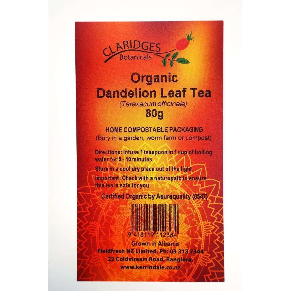 Claridges Organic Dandelion Leaf Tea Loose