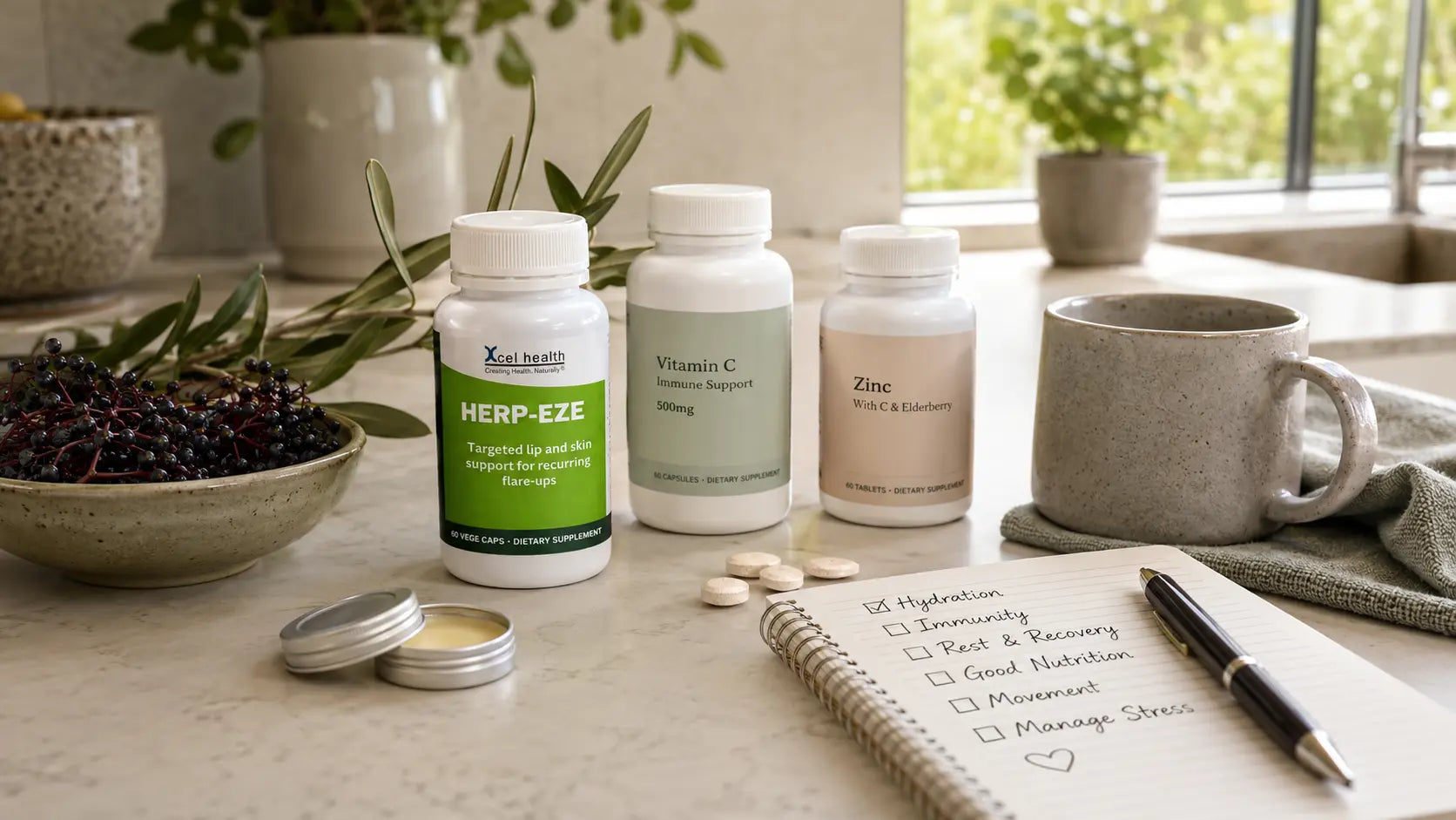 Cold sore support supplements NZ comparison with lysine and daily immune support options