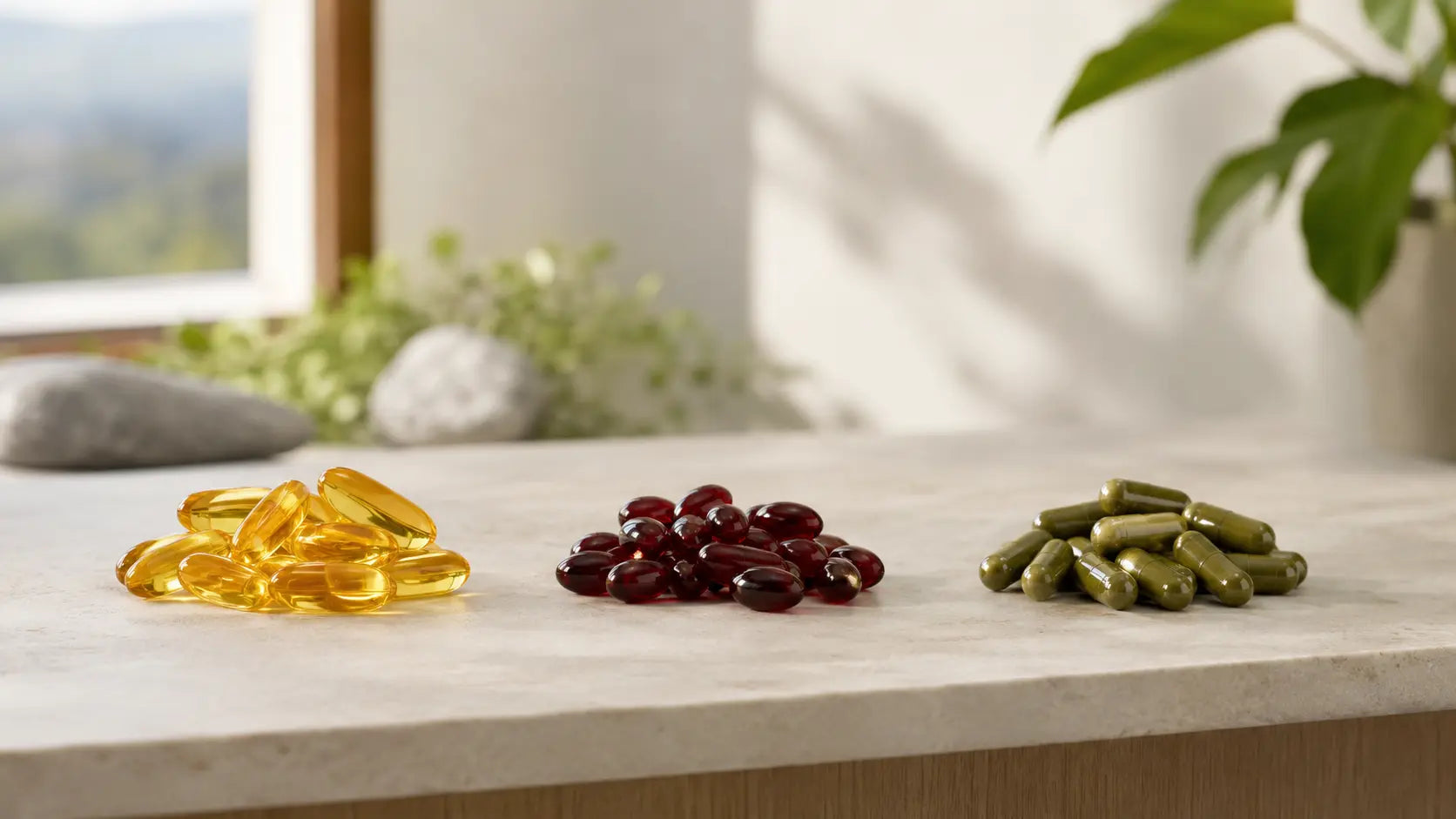 Fish oil, krill oil and algae omega supplements compared on a Healthy NZ shelf