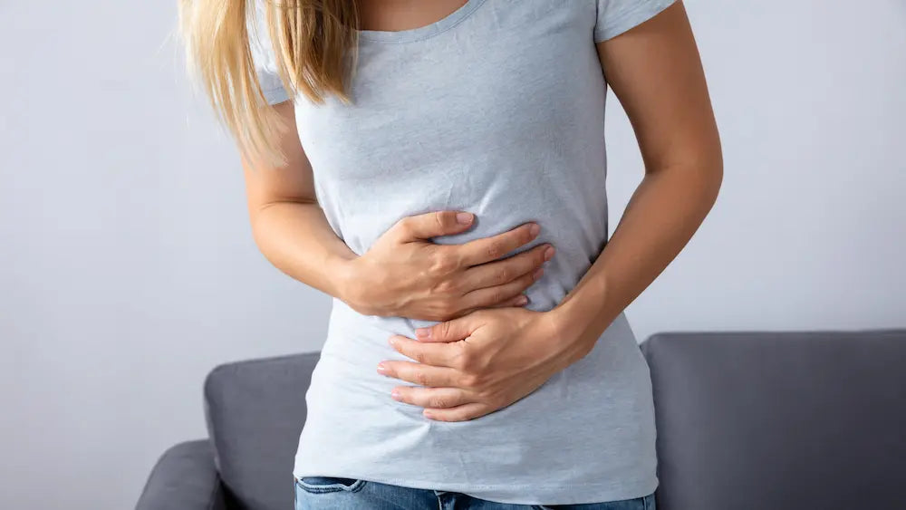 Comparing a current probiotic with another probiotic product on a laptop at home