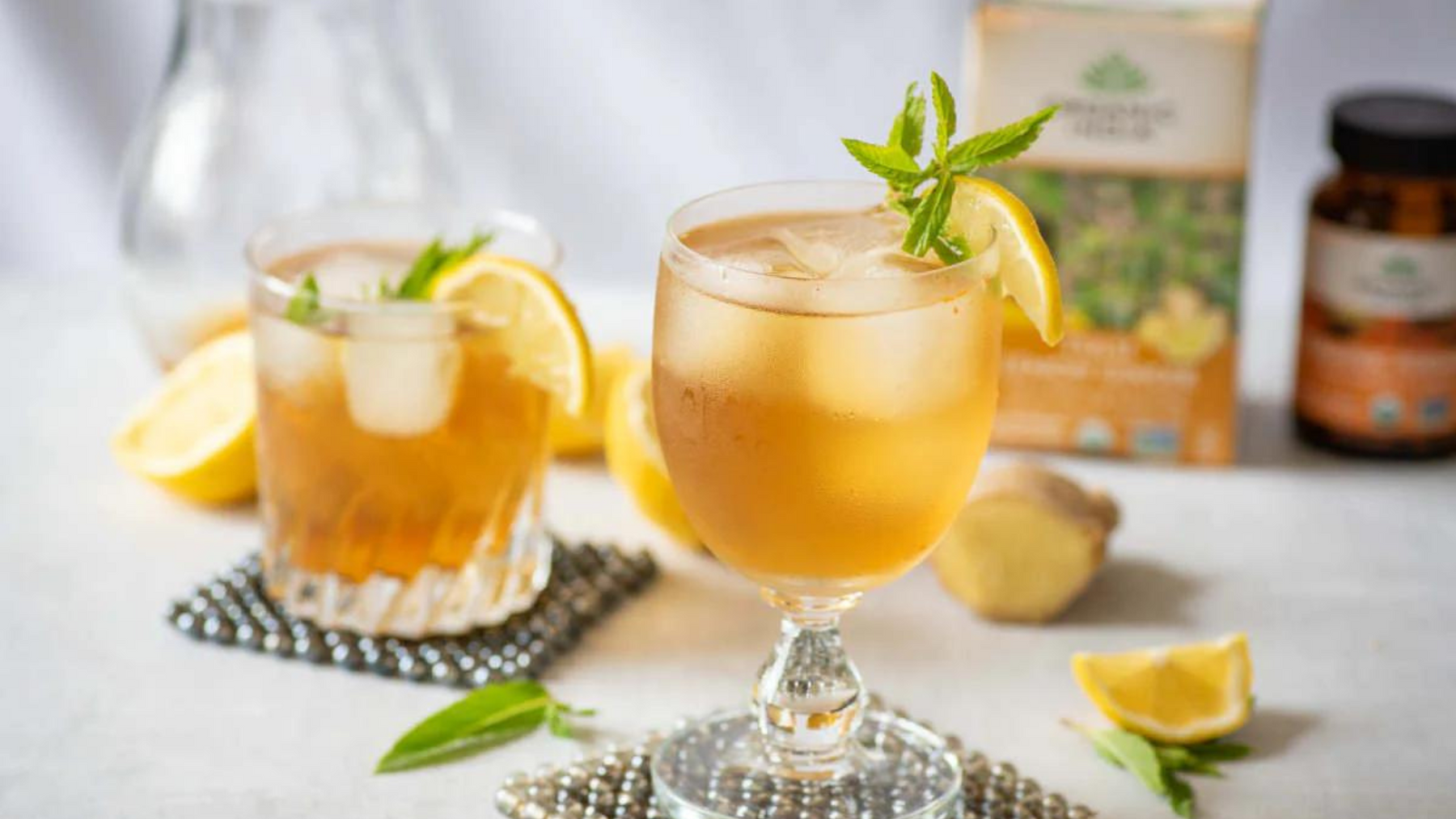 The Best Tulsi Lemon Ginger Elixir