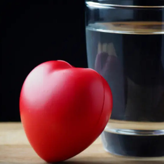 Liquid heart supplement formats with a multi-herb tincture, omega liquid and capsules on a clean wellness shelf