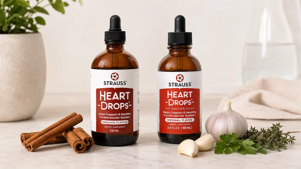 Strauss Heartdrops Original and Cinnamon flavour comparison for New Zealand shoppers