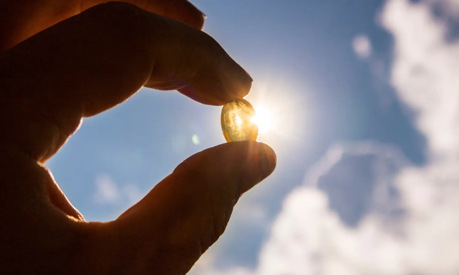 Vitamin D3 and D3 K2 supplement options on a clean bench with soft sunshine