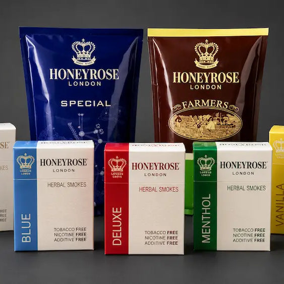 Honeyrose flavours NZ buyer map with Blue, De Luxe and Special beside added-flavour variants