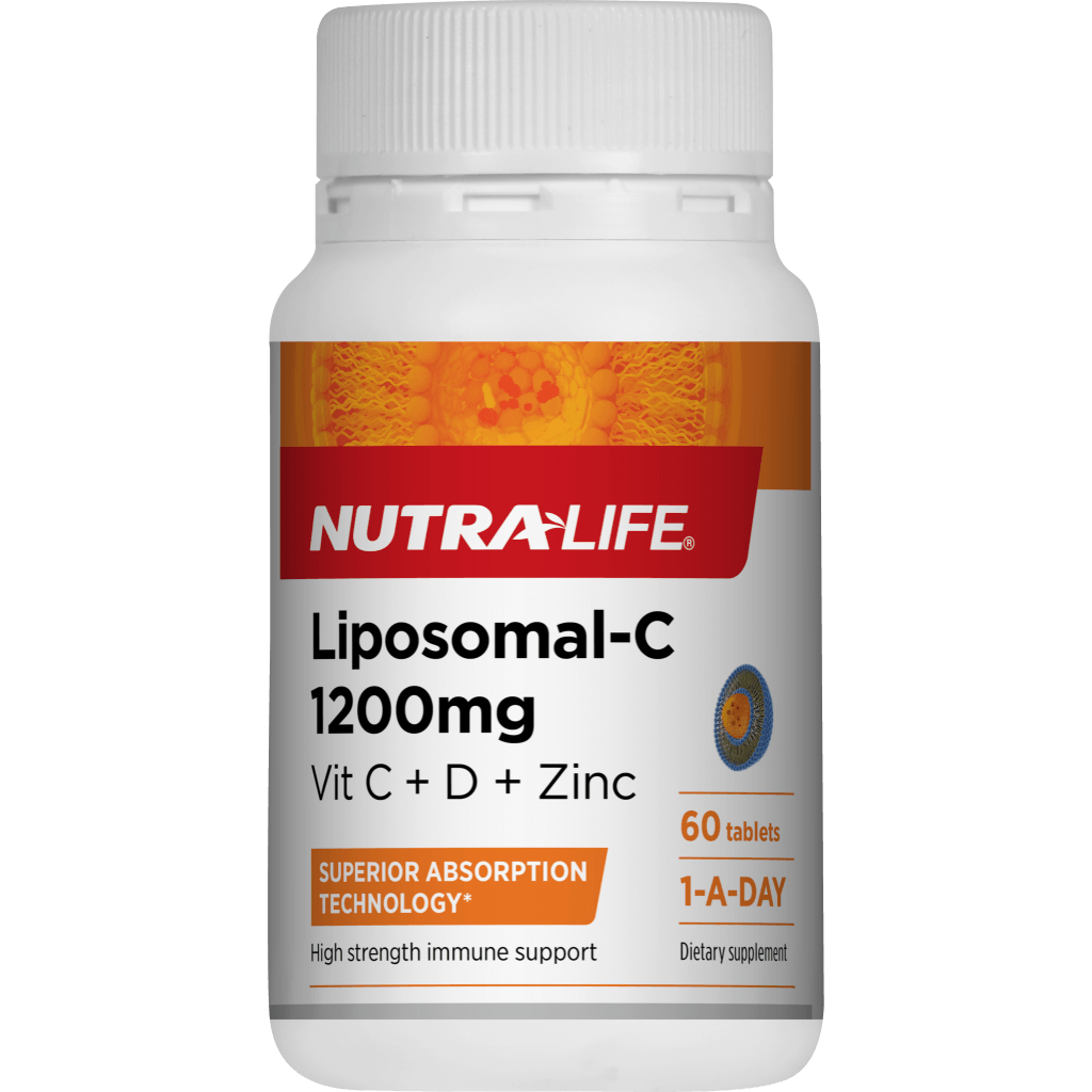 Nutra-Life Liposomal-C 1200mg Vit C + D + Zinc Tablets 60 tablets