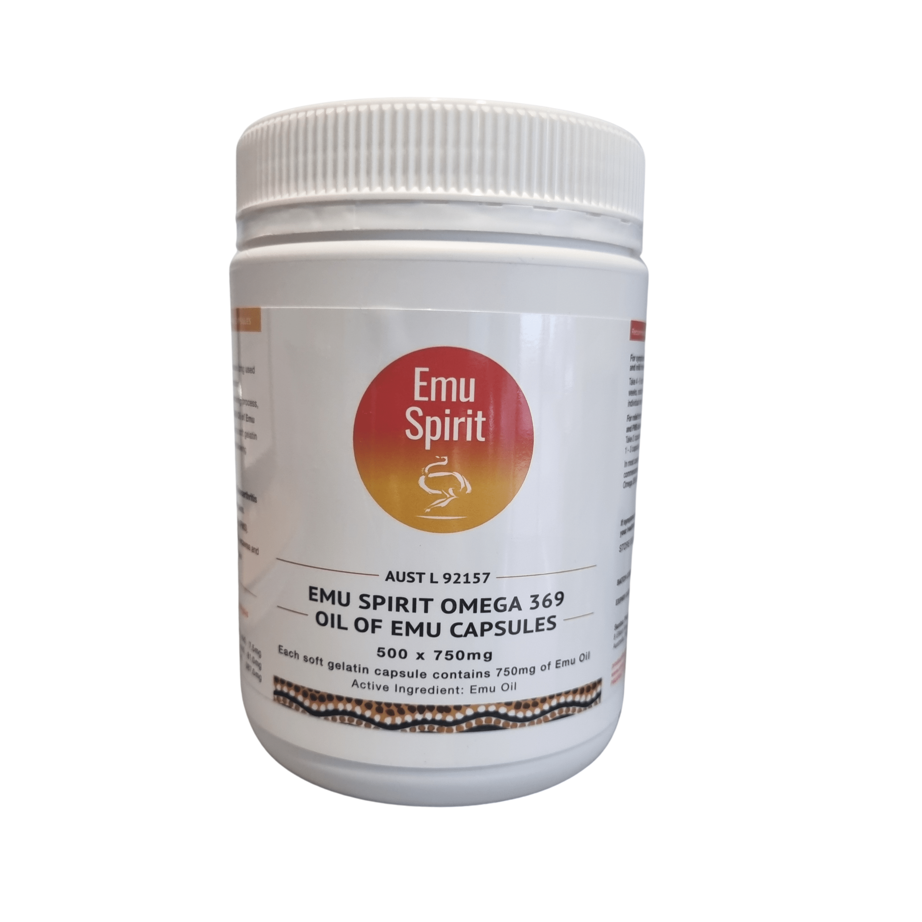 Emu Spirit Omega 369 Oil of Emu Capsules 750mg | healthy.co.nz