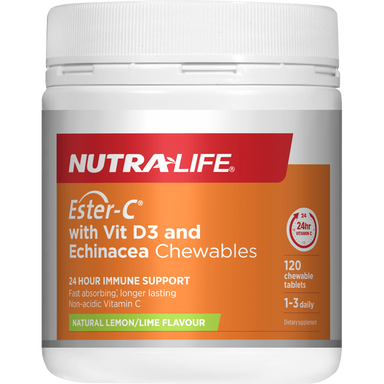 Nutra-Life Ester-C 1000mg with Vit D3 Echinacea Chews