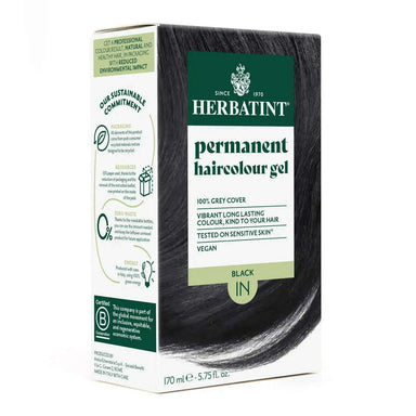 Herbatint hair dye Black 1N | Healthy.co.nz