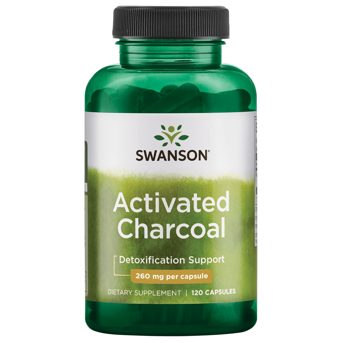 Swanson Activated Charcoal 260mg | healthy.co.nz