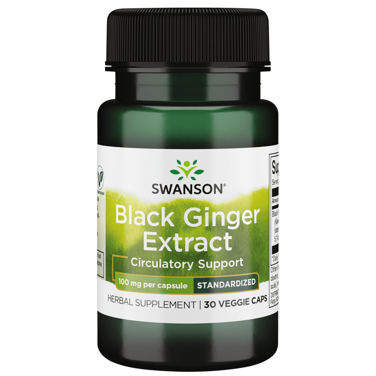 Swanson Black Ginger Extract - Standardized 100mg | healthy.co.nz