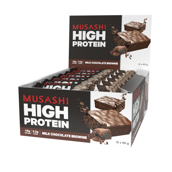 Musashi High Protein Bar - Milk Chocolate Brownie - Short Dated
