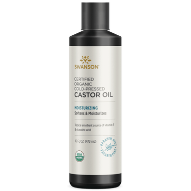 Swanson Castor Oil Certified Organic Cold-Pressed | healthy.co.nz
