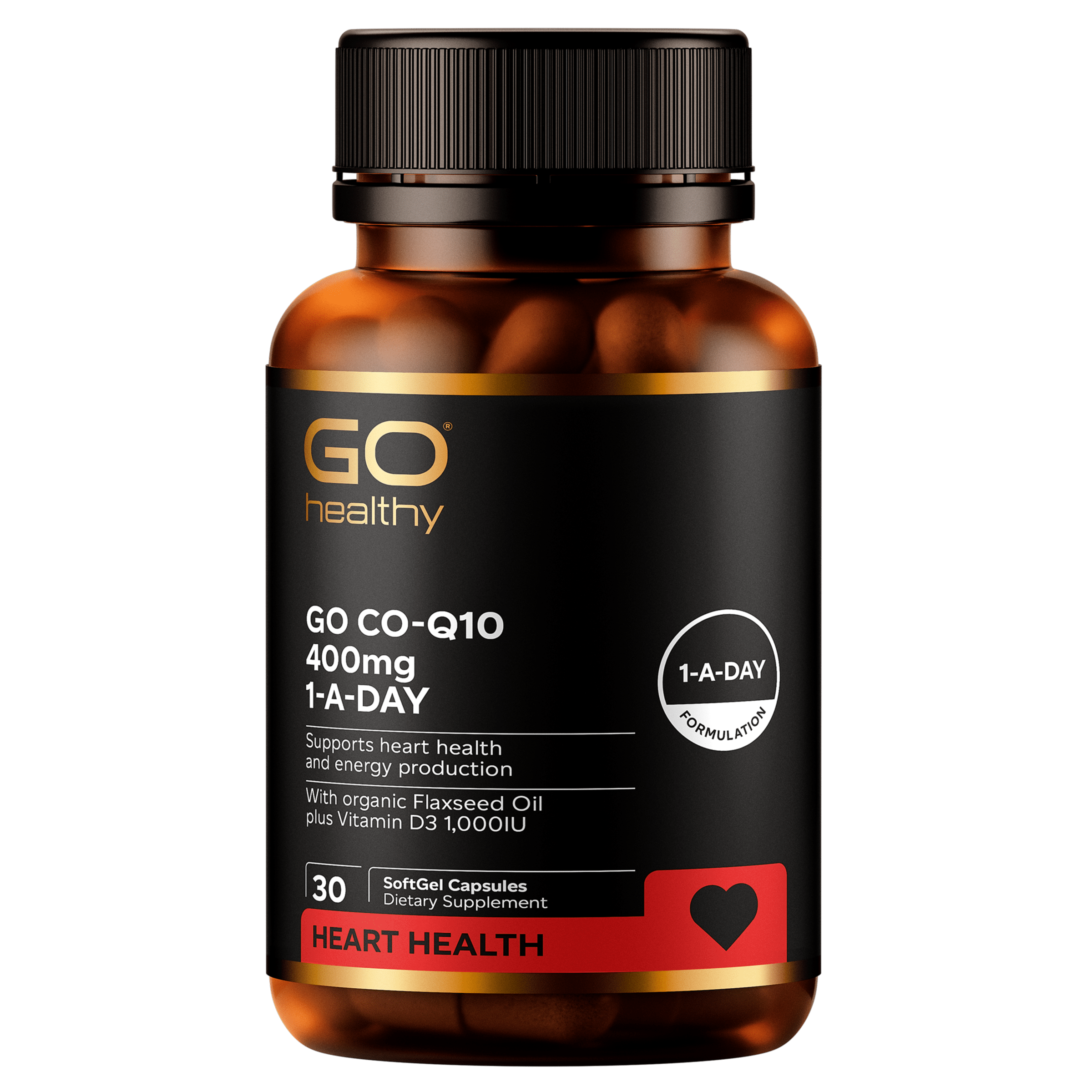 Go Healthy Go Co-Q10 400mg 1-A-Day | healthy.co.nz