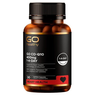 Go Healthy Go Co-Q10 400mg 1-A-Day | healthy.co.nz