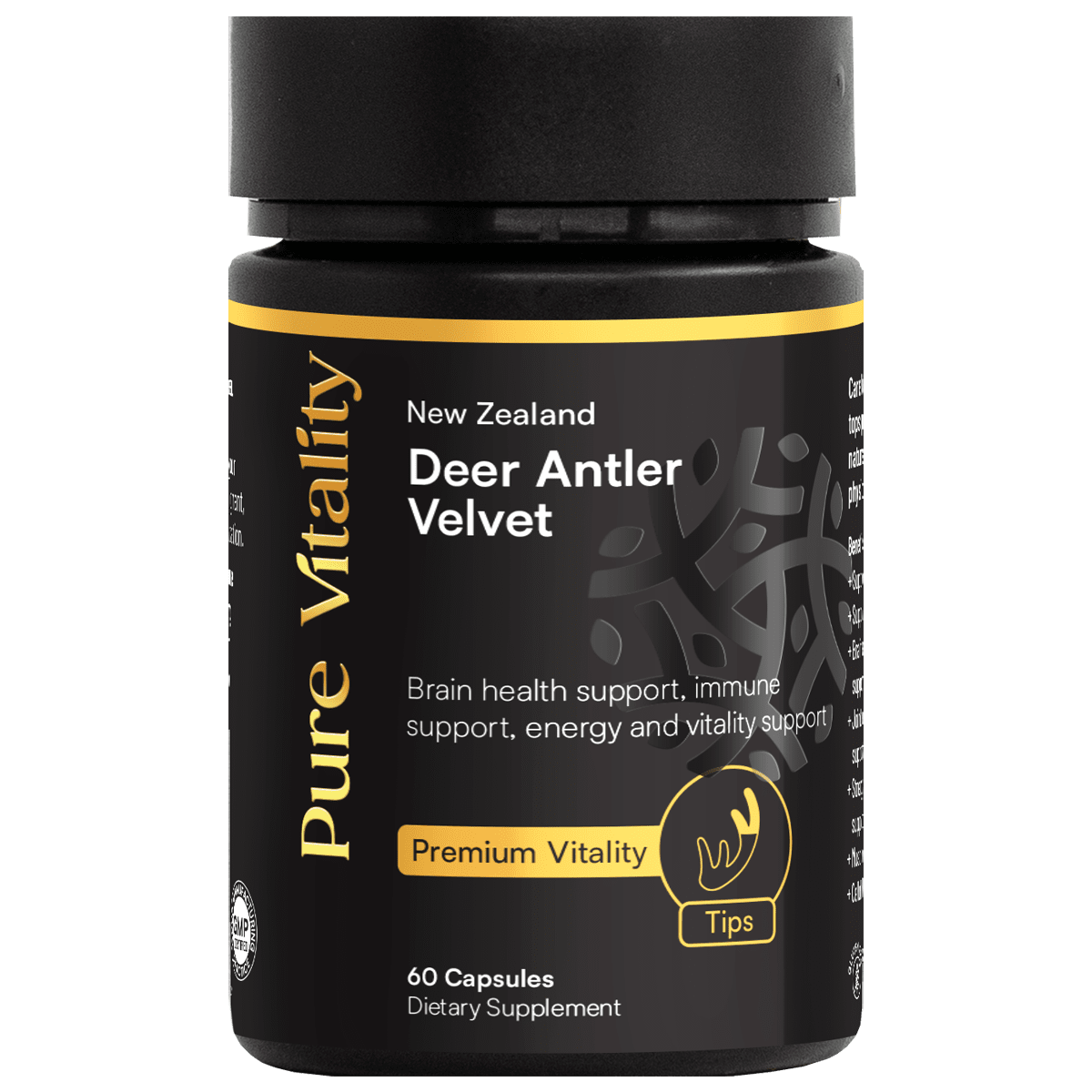 Pure Vitality Deer Antler Velvet - Premium Tips | healthy.co.nz