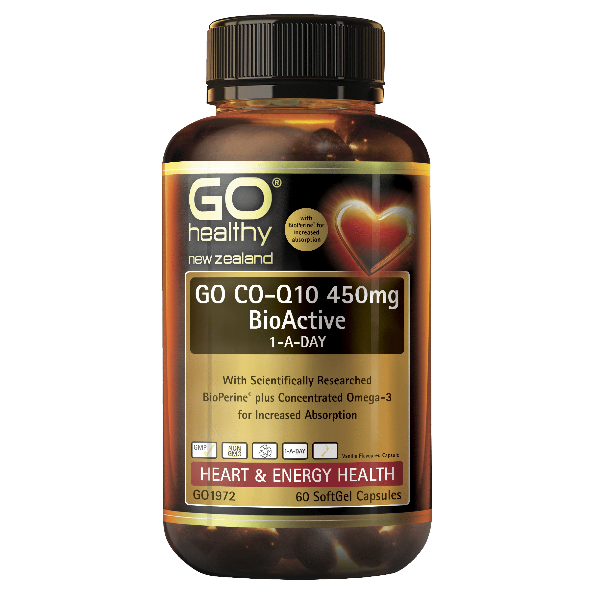 Go Healthy GO Co-Q10 450mg BioActive 1-A-Day | healthy.co.nz