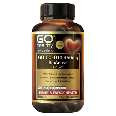 Go Healthy GO Co-Q10 450mg BioActive 1-A-Day | healthy.co.nz