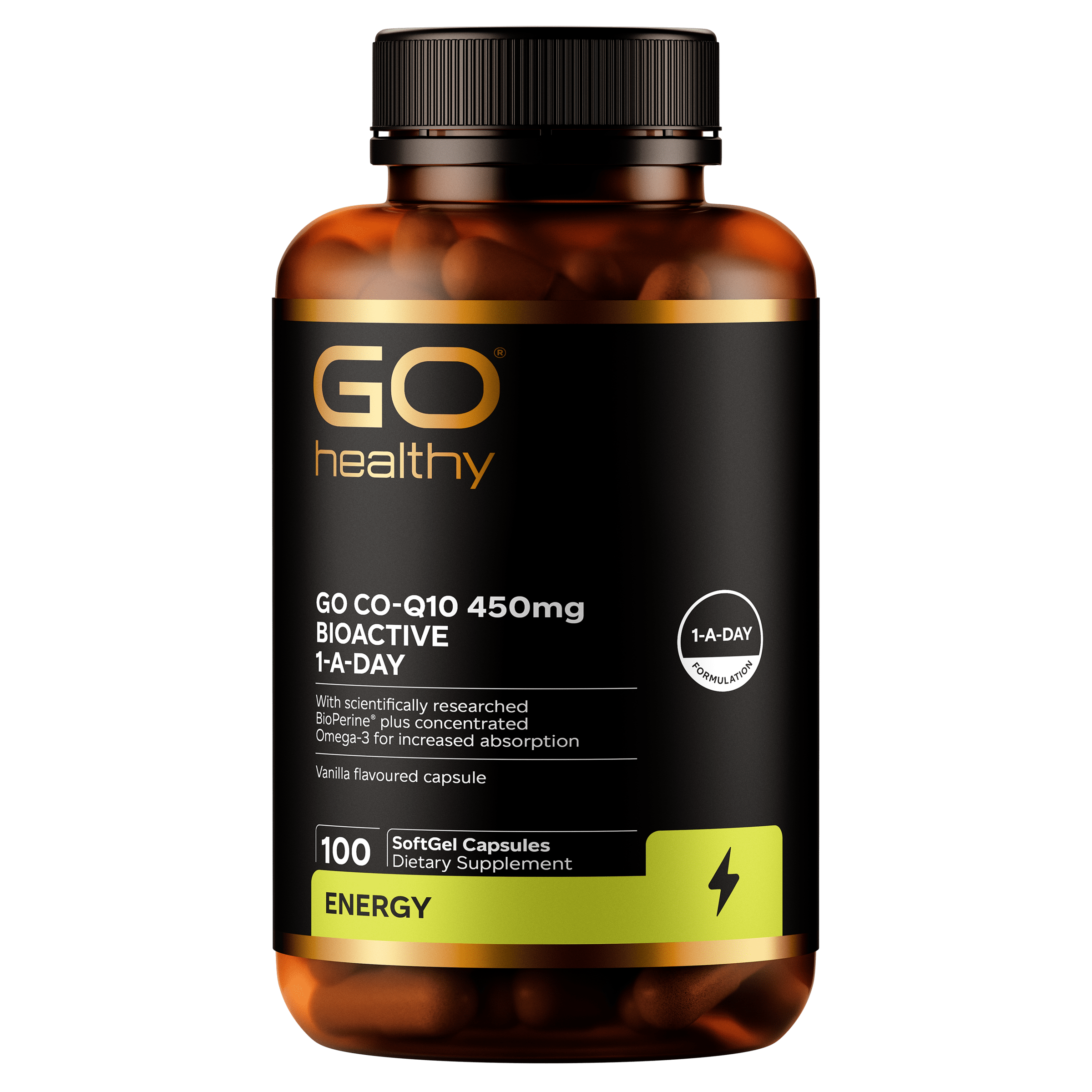 Go Healthy GO Co-Q10 450mg BioActive 1-A-Day | healthy.co.nz