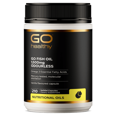 Go Healthy | Go Fish Oil 1,500mg Odourless | healthy.co.nz