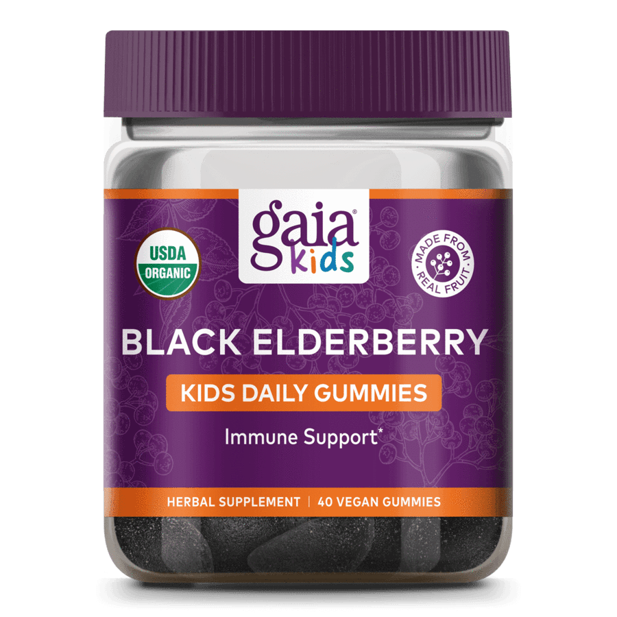 Gaia Kids Black Elderberry Kids Daily Gummies