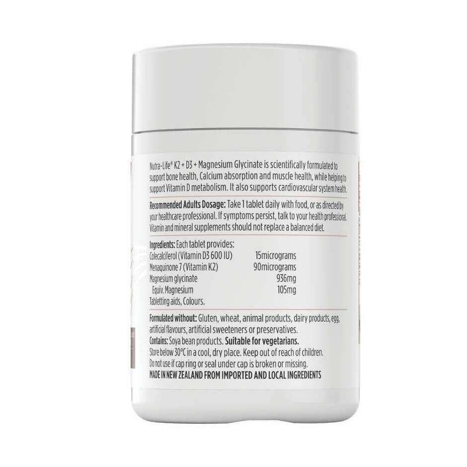 K2+D3+Magnesium Glycinate | Healthy.co.nz