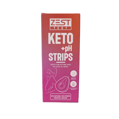Zest Test Keto + pH Test Strips | Tests for Ketone  pH level in urine | healthy.co.nz