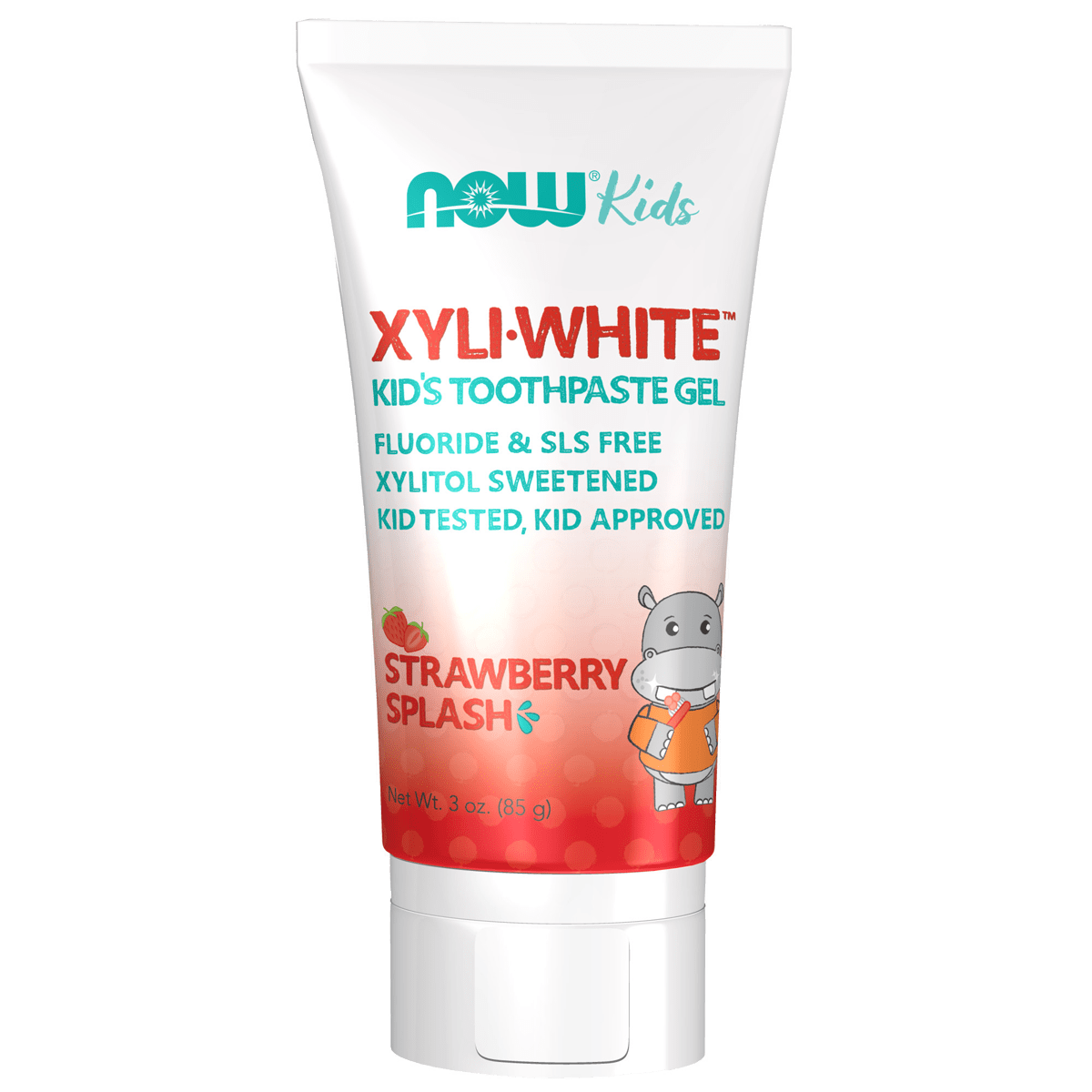 Now Dental XyliWhite Kids Toothpaste Gel - Strawberry Splash | healthy.co.nz