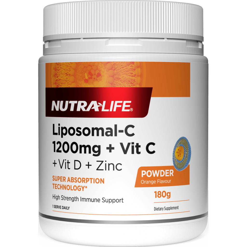 Nutra-Life Liposomal-C 1200mg + Vit C + Vit D + Zinc Powder