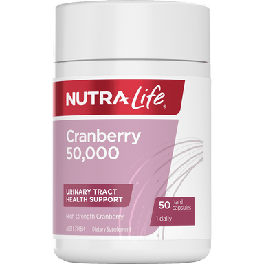 Nutralife Cranberry 50,000 | Urinary Tract Health Support | healthy.co.nz