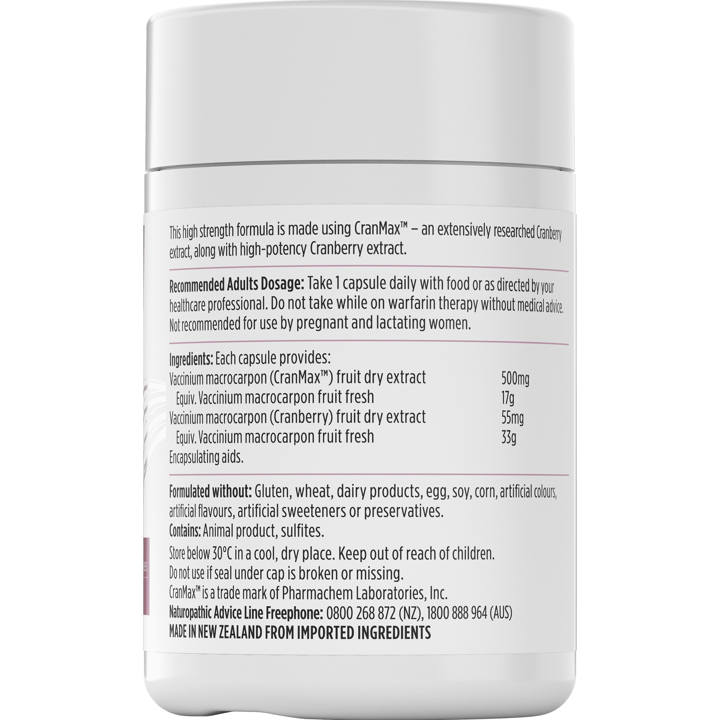 Nutralife Cranberry 50,000 | Urinary Tract Health Support | healthy.co.nz