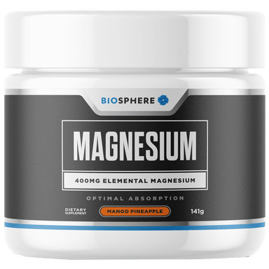 Biosphere Magnesium Powder 400mg 30 Serve | healthy.co.nz