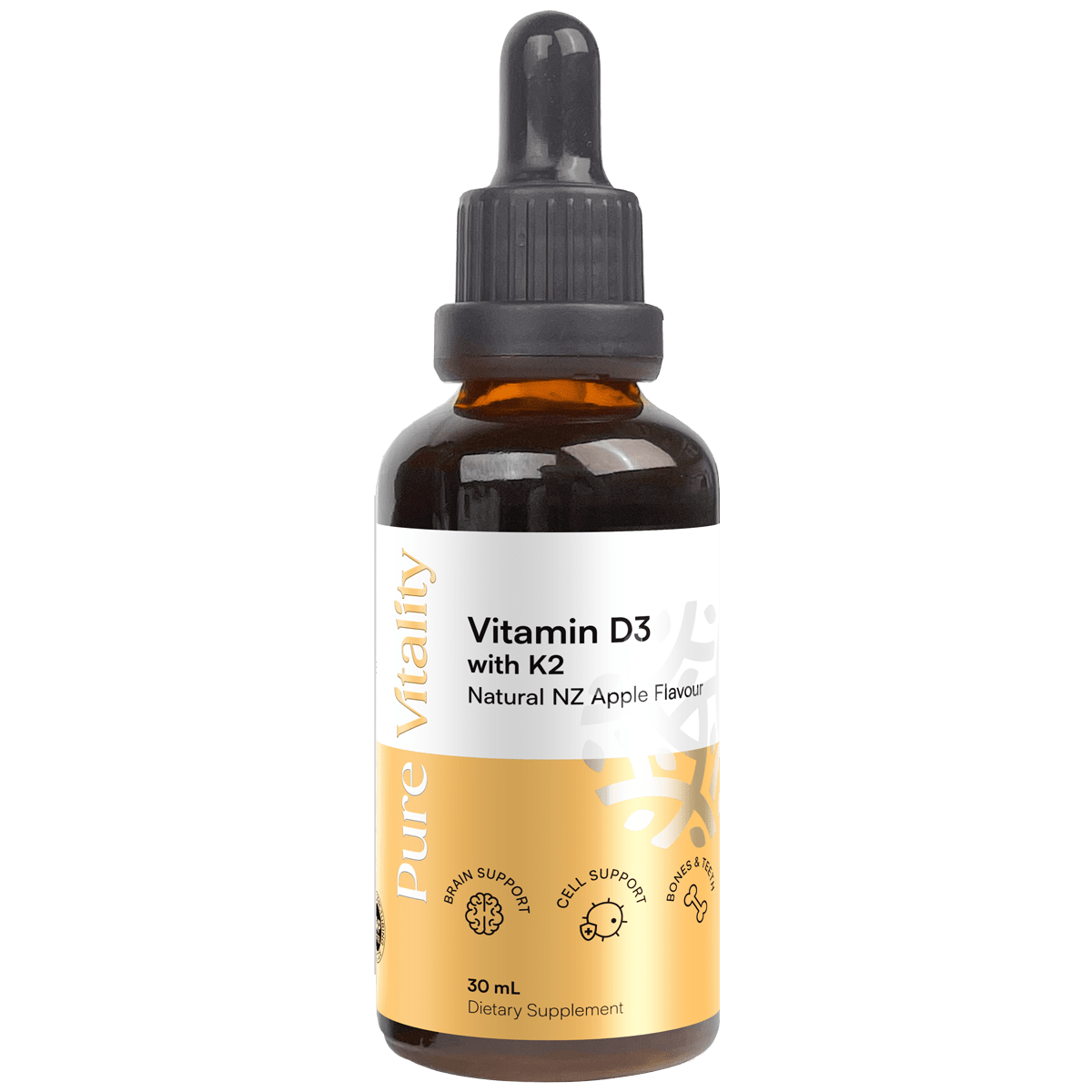 Pure Vitality Vitamin D3 with K2 Drops | healthy.co.nz