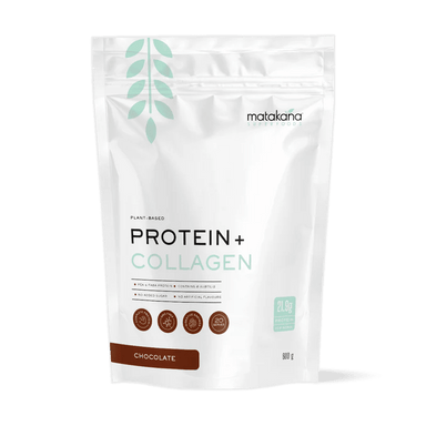 Matakana Superfoods Plant Protein + Collagen - Chocolate | healthy.co.nz