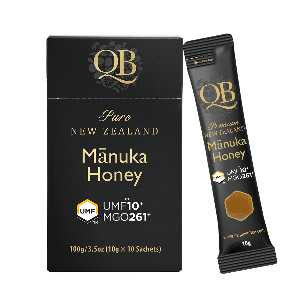 NZQueenBee QB Manuka Honey UMF 10+ Sachets | healthy.co.nz