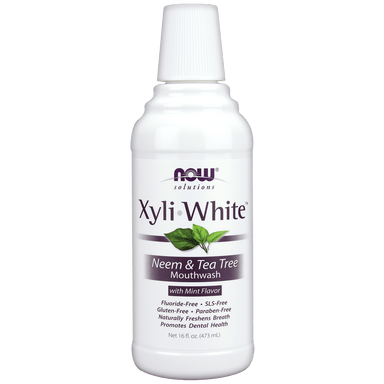 Now Dental XyliWhite Mouthwash - Neem & Tea Tree with Mint | healthy.co.nz