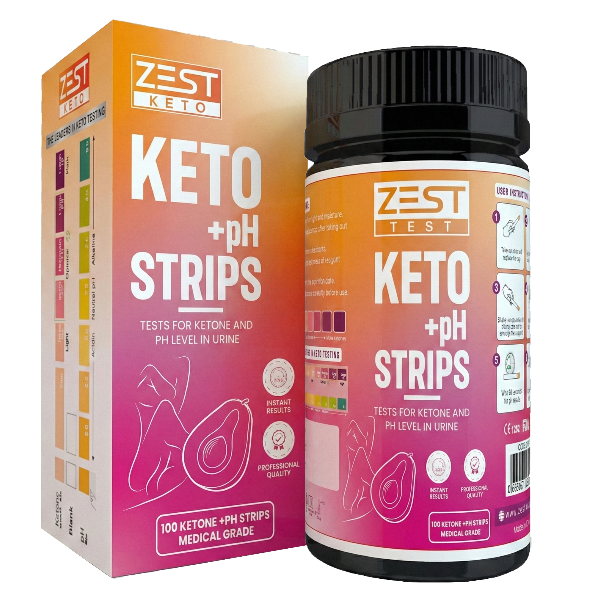 Zest Test Keto + pH Test Strips | healthy.co.nz