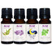 Now Let There Be Peace & Quiet, Relaxing Essential Oils Kit, 4 Bottles, 10ml Each