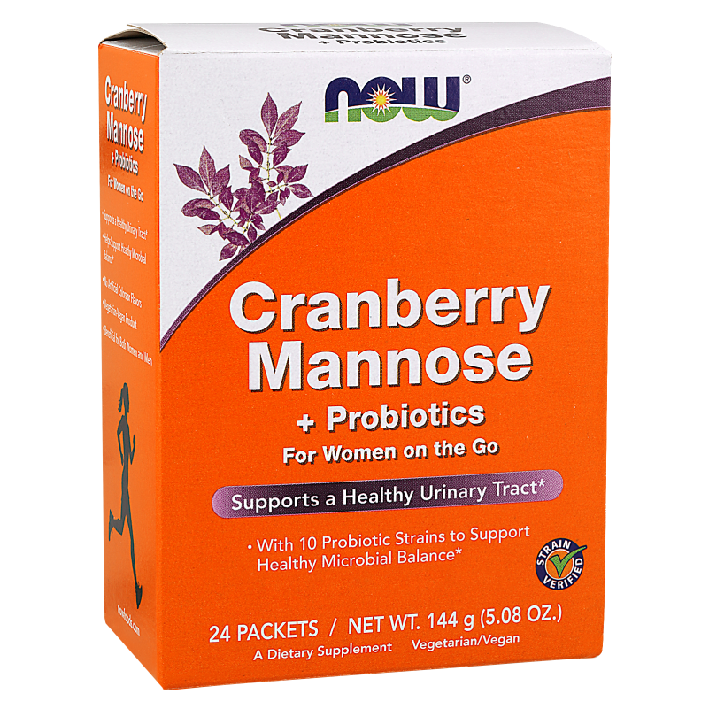Now Now Cranberry Mannose + Probiotics Sachets
