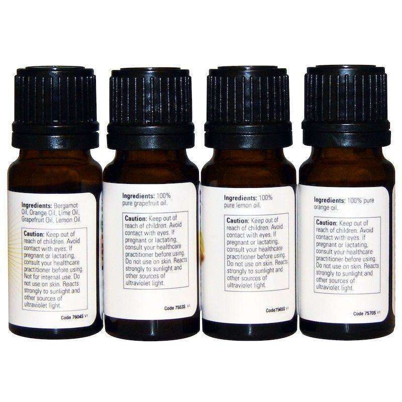 Now Put Some Pep in Your Step, Uplifting Essential Oils Kit, 4 Bottles, 10ml Each