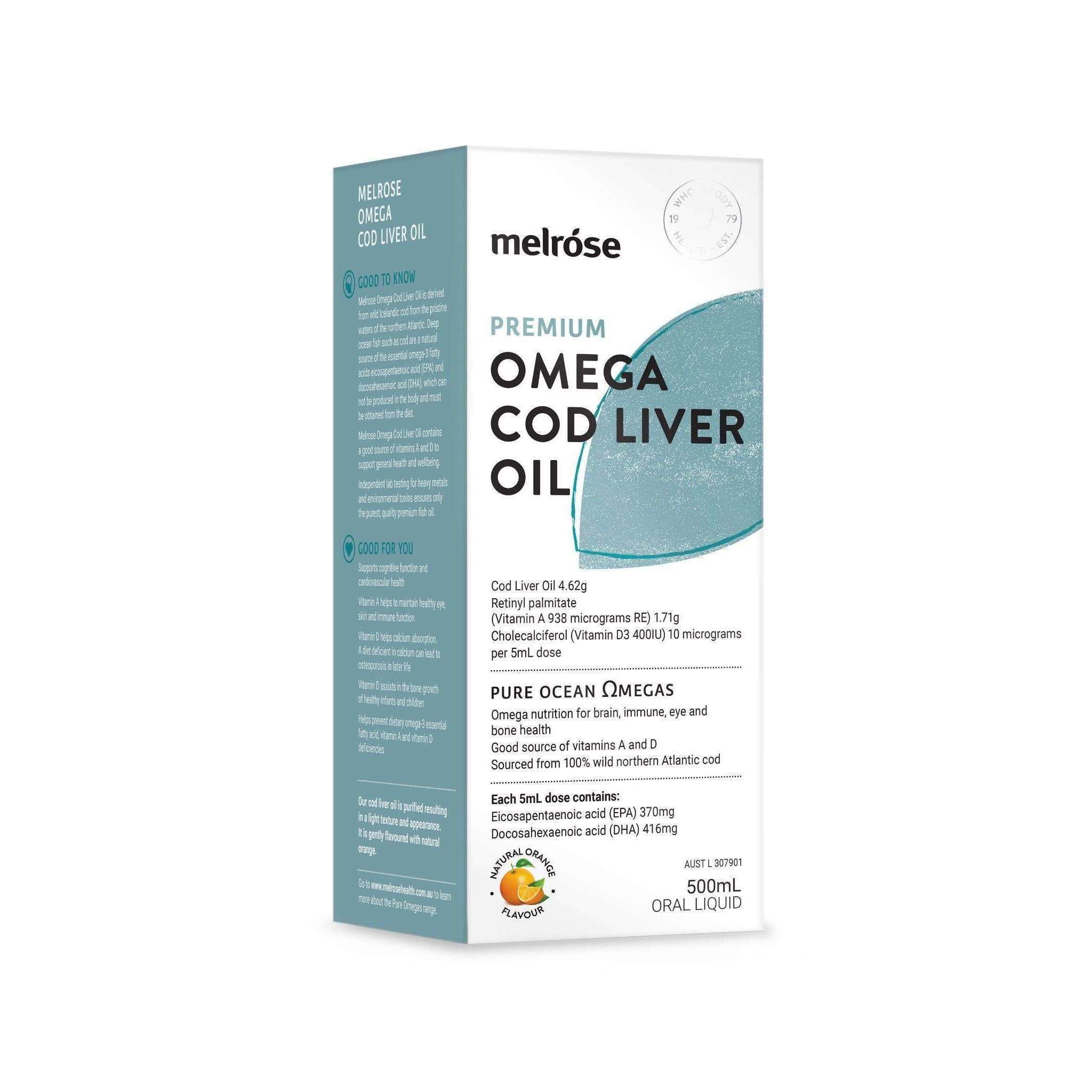 Melrose Cod Liver Oil - Cold Pressed