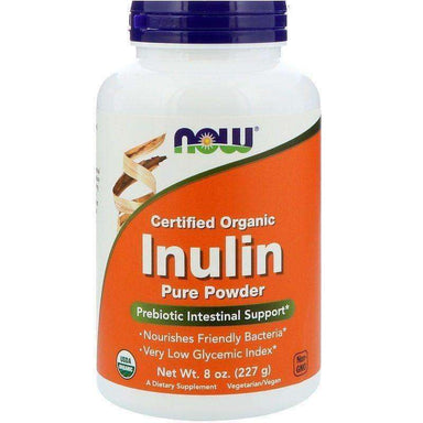 Now Inulin Prebiotic FOS Pure Powder