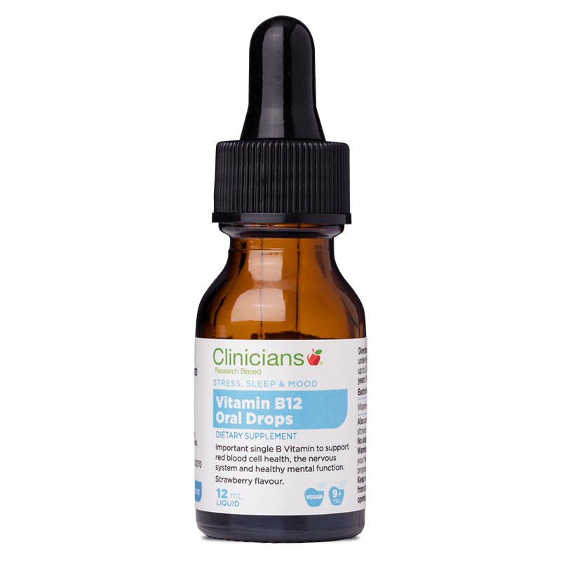 Clinicians Vitamin B12 Sublingual Drops Healthy — healthy.co.nz
