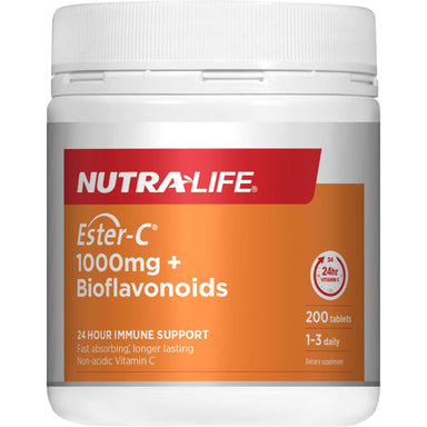 Nutra-Life Ester C 1000mg + Bioflavonoids 200 tablets