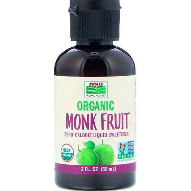 Now Monk Fruit Organic Liquid Sweetener Original