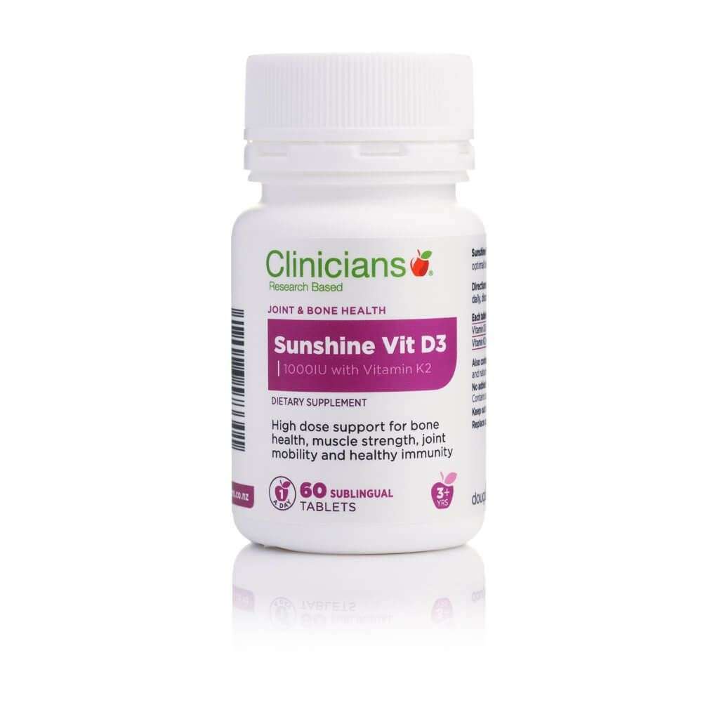 Clinicians Sunshine Vitamin D3 with Vitamin K2