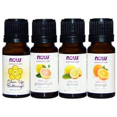 Now Put Some Pep in Your Step, Uplifting Essential Oils Kit, 4 Bottles, 10ml Each